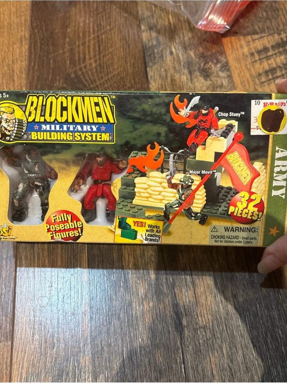 Vintage 1999 blockmen military building system 32 pieces #3654 back attack-new